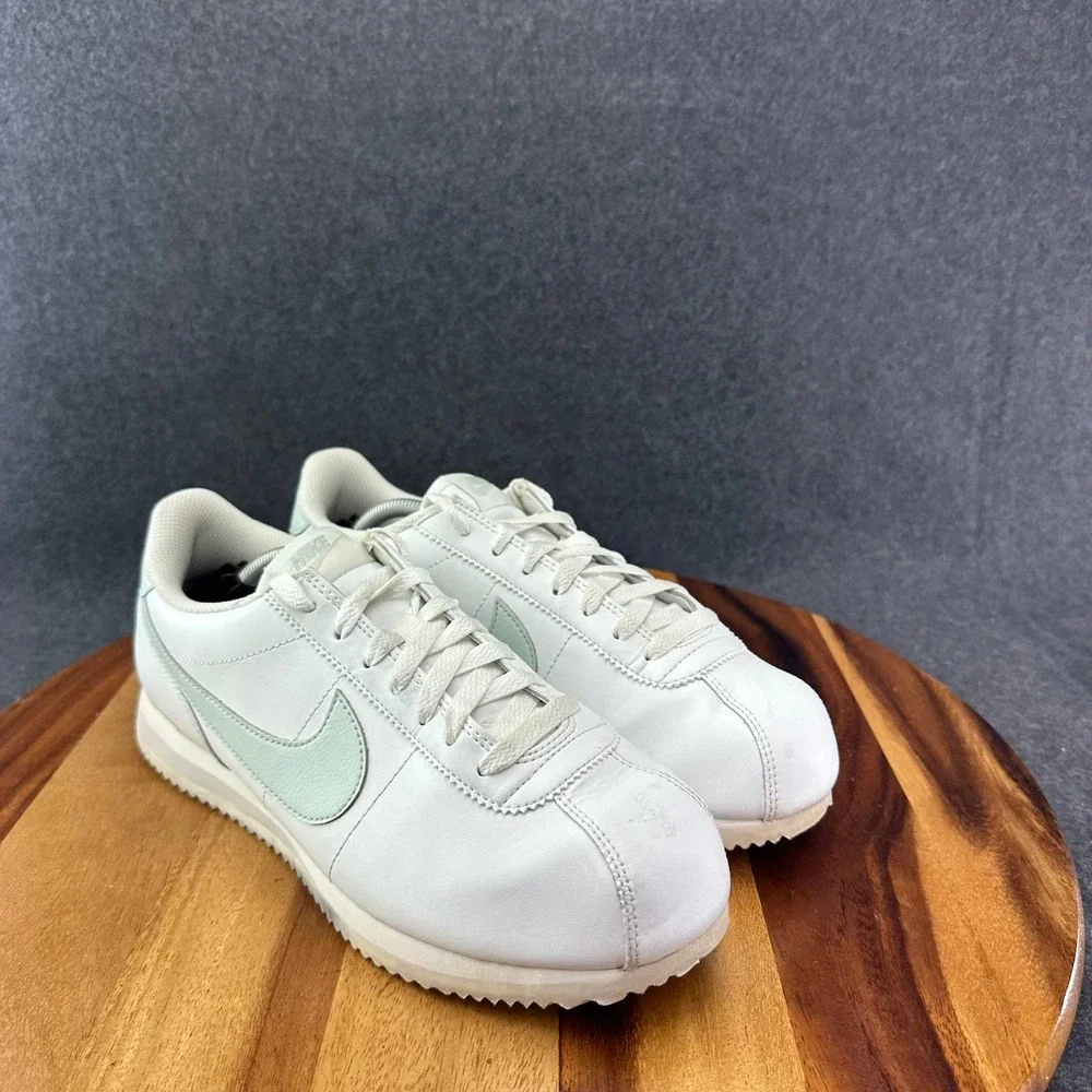 Nike Cortez Sneakers DN1791-106 Summit White/Light Silver/Sail Womens Sz 10